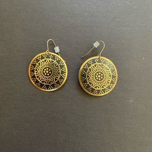 Boho Gold Discs Earrings